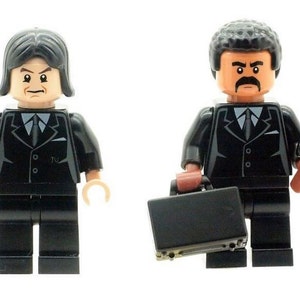 Custom Pulp Fiction (Vincent Vega & Jules Winnfield) Minifigures - Made From LEGO Parts