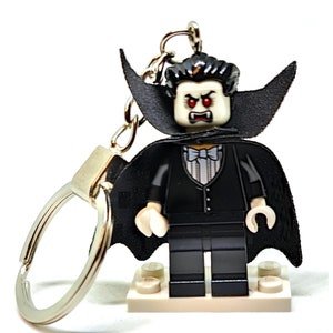 Vampire / Dracula Halloween figurine porte-clés b - fait main à partir de pièces LEGO