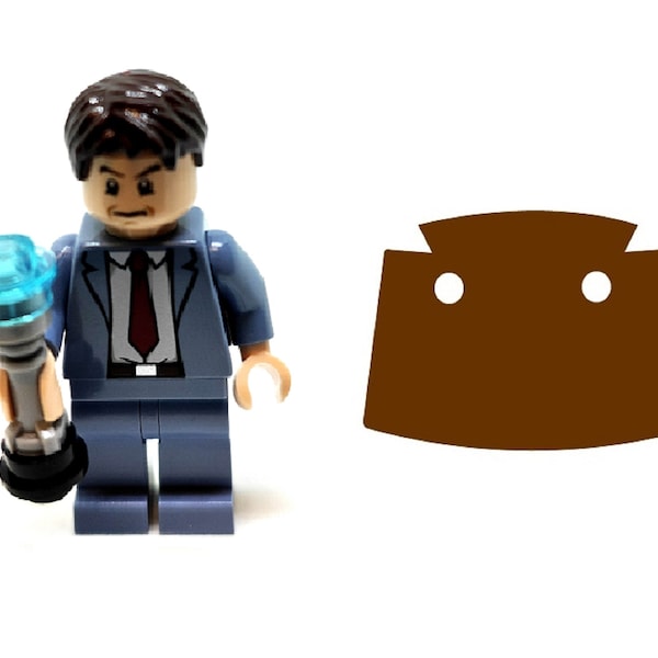 10th Doctor Who Minifigure with Screwdriver Custom NEW Made with LEGO Parts
