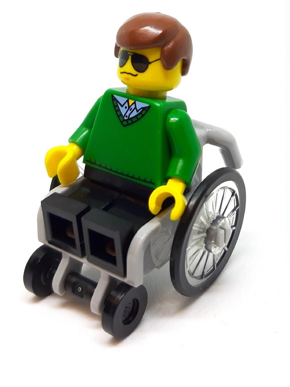 Man Boy Minifigure in Wheelchair Made From LEGO Etsy Canada