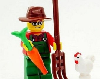 Lego 1x polybag hat hat farmer farmer patch cord brown 13788pb01 new