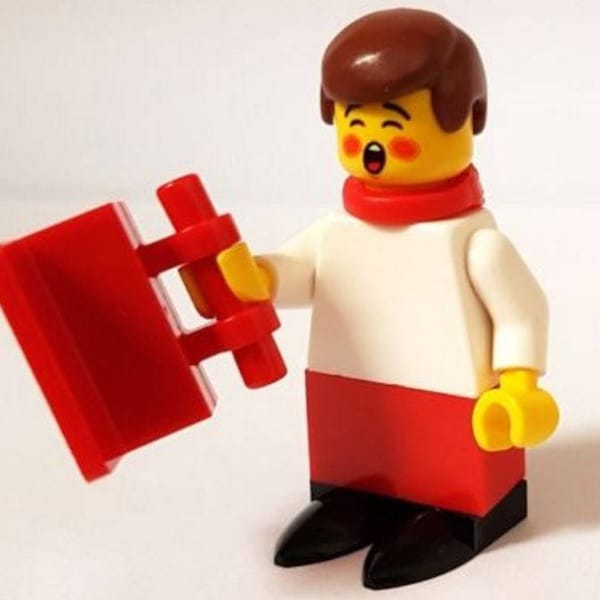 Sänger/Sänger Minifigur mit Liederbuch aus LEGO Teile Custom