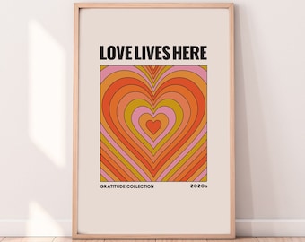 Arte de pared de moda, Decoración de pared retro, Impresión de pared de cotización, Póster hippie boho, Decoración casera ecléctica, Galería de pared estética, Impresiones descargables