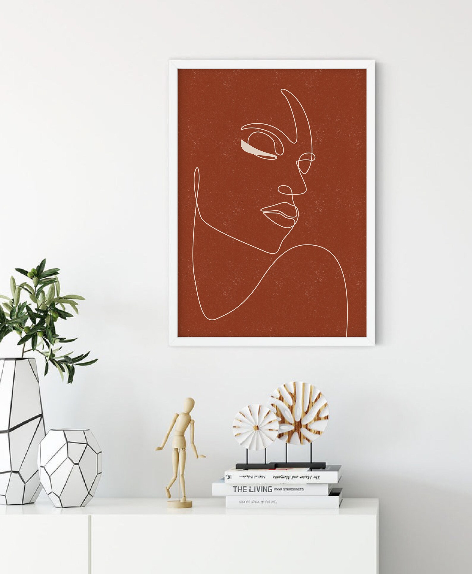 Female Figure Art Print Minimalist Abstract Line Art Woman - Etsy