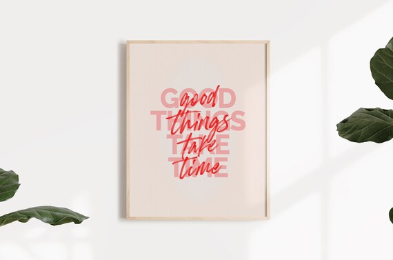 Positive Quote Printable Wall Art Print, Inspirational Quote, Self Care Art Modern Minimalistic Typography Poster, Dorm Room Decor For Girls