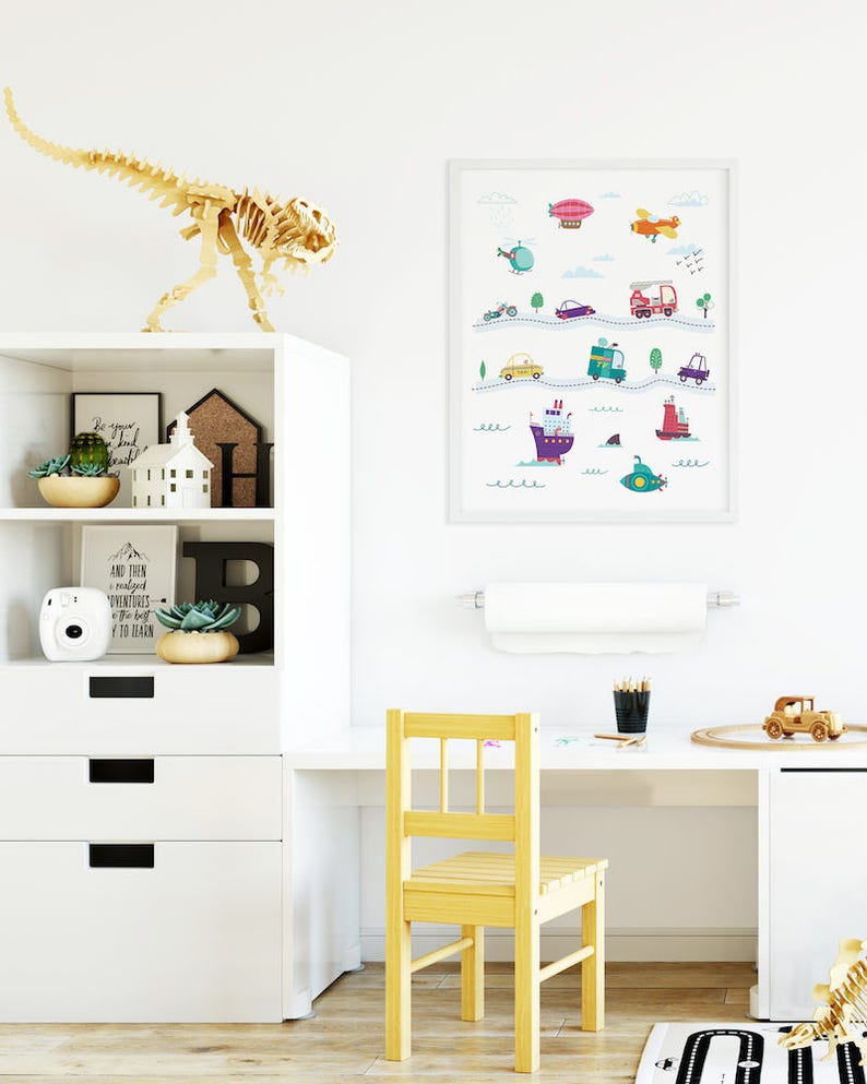 Kids Car Print Cars Wall Art Cars Nursery Art Toddler Boys Etsy