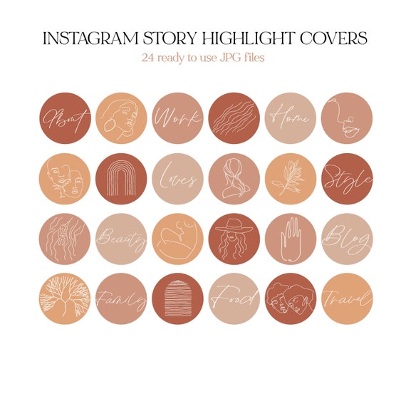 Stationery Instagram Flower Highlight Covers Instagram Story Highlight ...