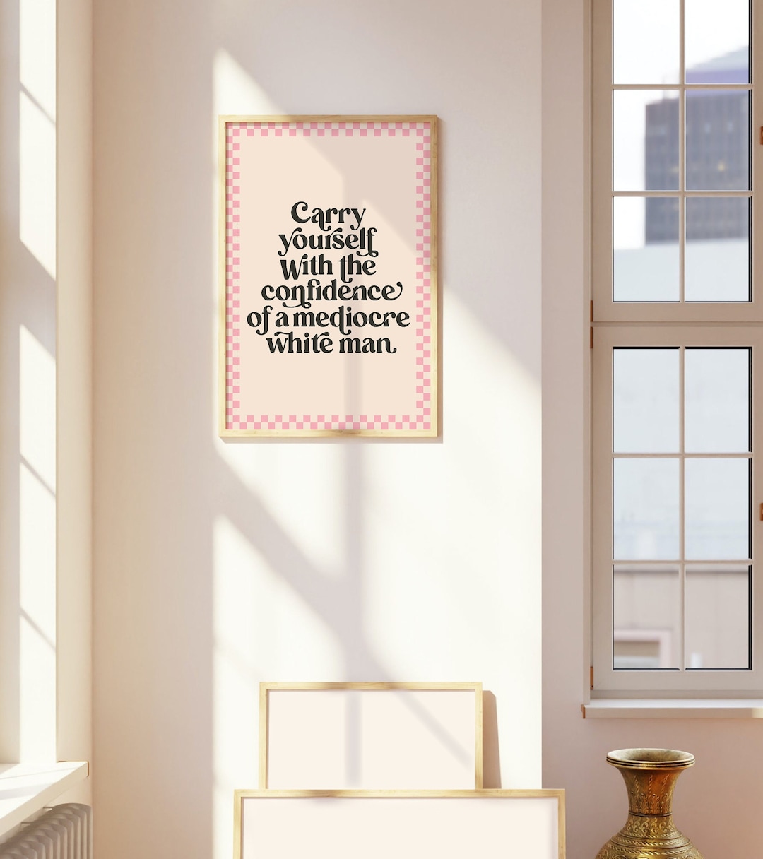 Retro Spruch Wandbild, Zitat Print, Minimalist Art Print, Retro