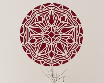 Deco Mandala Stencil - Mandala Wall Stencil, Mandala Template, Wall Stencils Mandala, Mandala Stencils For Painting On Wood
