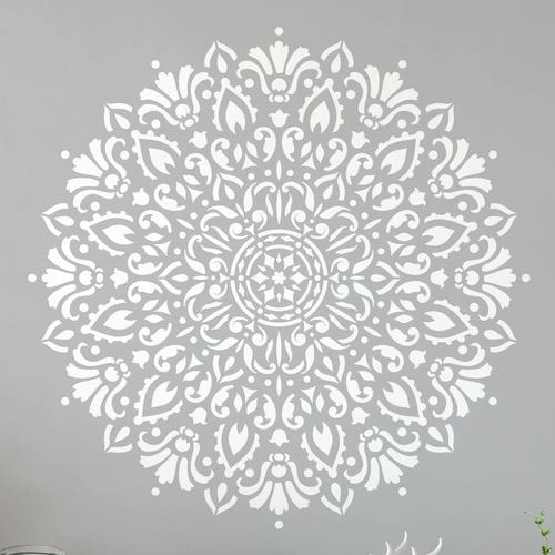 Mandala Wall Stencil: Reusable Custom Stencils for Painting - Etsy