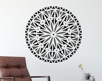 Bellis Mandala Stencil - Mandala Stencils, Mandala Craft Stencil, Stencil For Painting, Art Stencils, Large Stencil, Mandala Wall Stencil