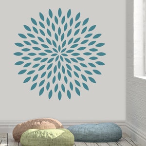 Dahlia Mandala Stencil Mandala Stencils, Large Stencil, Home Decor Mandala, Wood Stencil, Mandala Craft, Yoga Stencil, Yoga Decor image 1