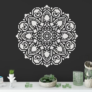 Tranquility Mandala Stencil - Mandala Wall Stencil Large, Giant Mandala Stencil, Mandala Wall Stencil, Small Mandala Stencil
