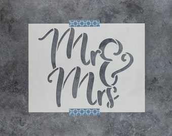 mr mrs stencils etsy