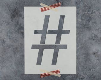 Hashtag Symbol Art Etsy