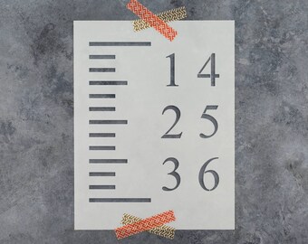 Growth Chart Stencil Template Reusable Stencil For Growth Chart Rulers Better Than Decals