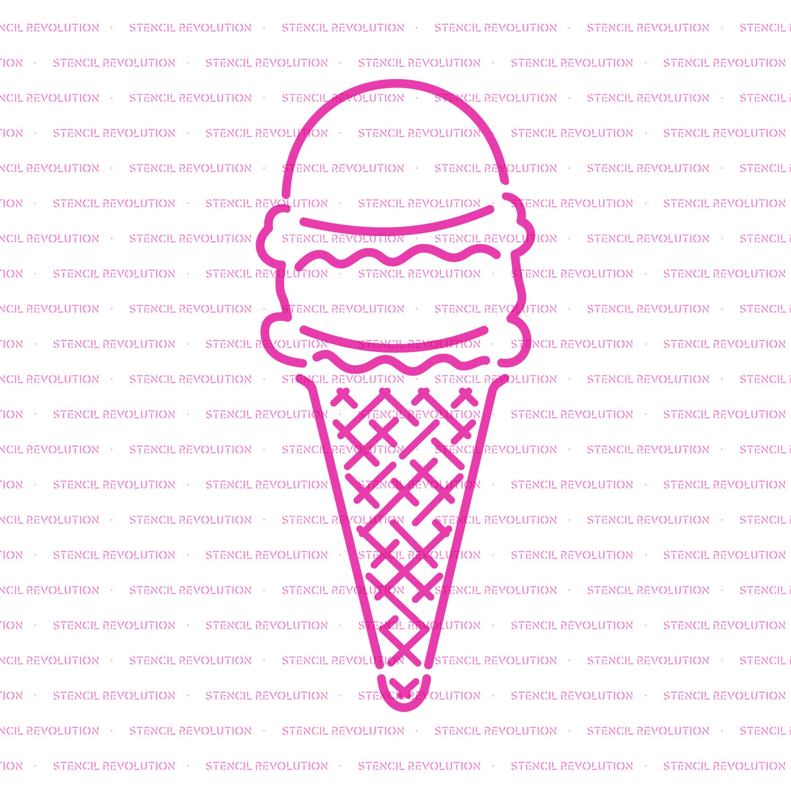 Ice Cream Stencil Reusable DIY Craft Stencils of an Ice Etsy Australia
