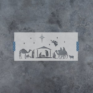Nativity of Jesus Stencil - Reusable Nativity Stencils, Nativity Stencil Designs, Jesus Stencil, Christmas Stencil, Holiday Stencil