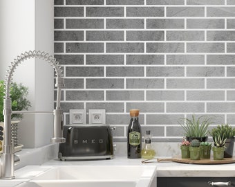 Running Bond Brick Pattern Wall Stencil for Painting Walls, Reusable Laser Cut Stencils