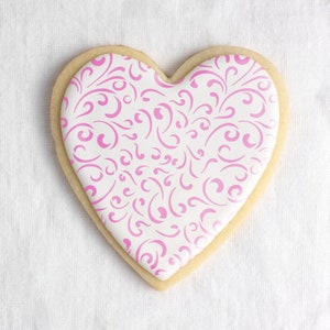 Fancy Pattern Cookie Stencil - Reusable & Durable Mylar Cooke Stencils for Baking - Food Safe Material Laser-Cut in USA!