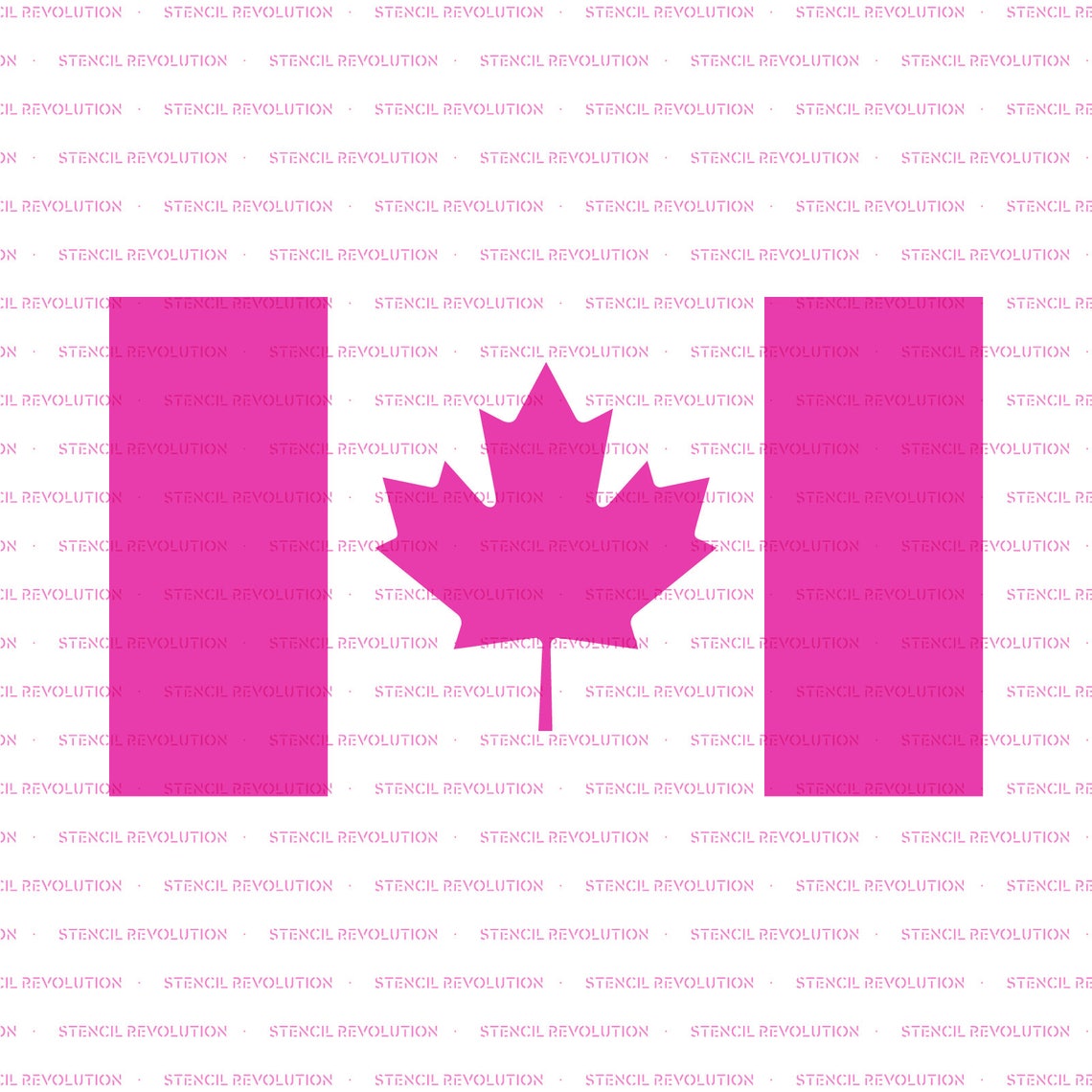 Canadian Flag Stencil Reusable DIY Craft Stencils of a Etsy Canada