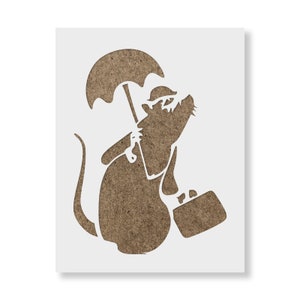 Drowned Rat Banksy Stencil - Banksy Art, Urban Stencil, Banksy Prints, Graffiti Stencil, Banksy Graffiti, Street Art