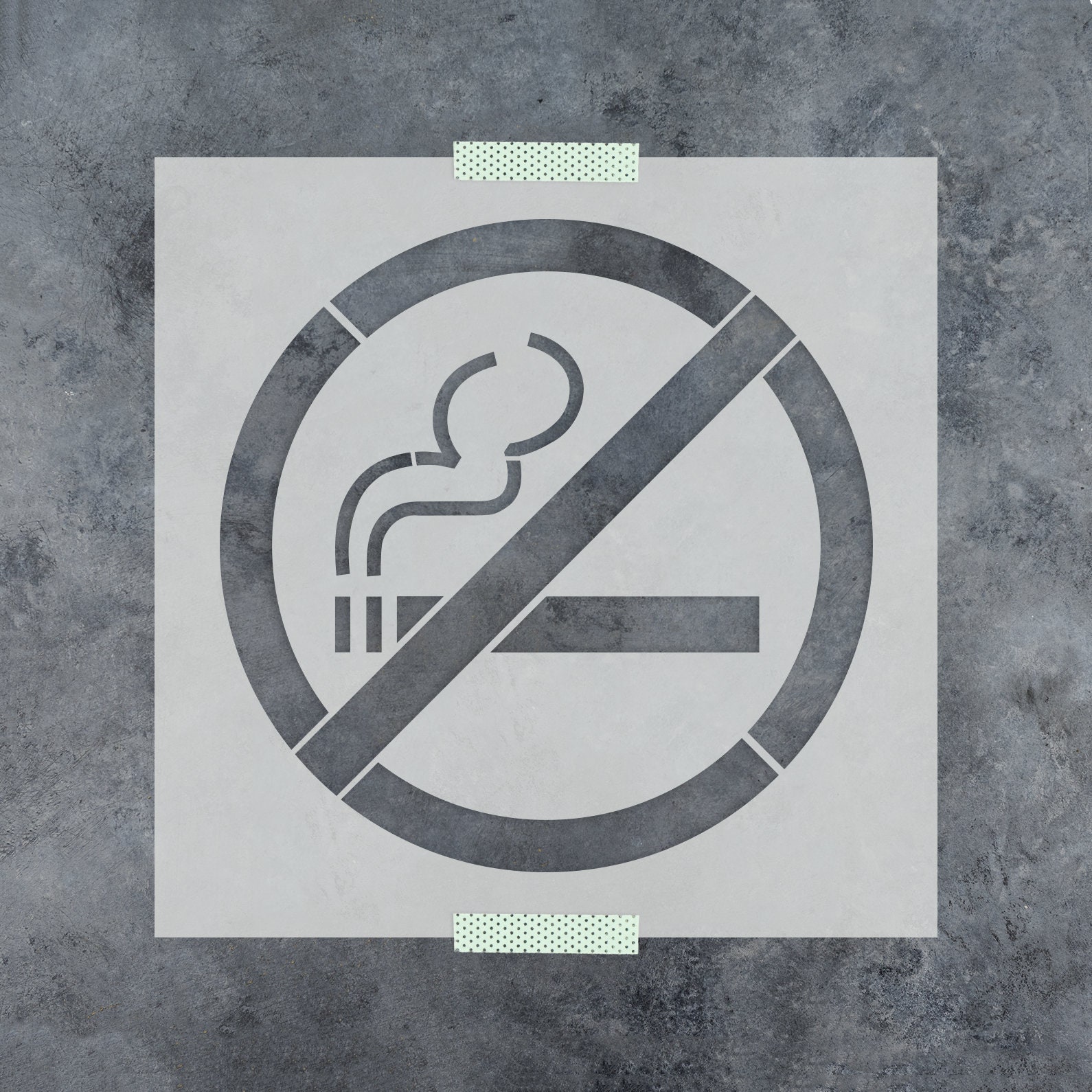 No Smoking Stencil Reusable Sign Template for Walls Floors Doors Decals  Stickers Stencils