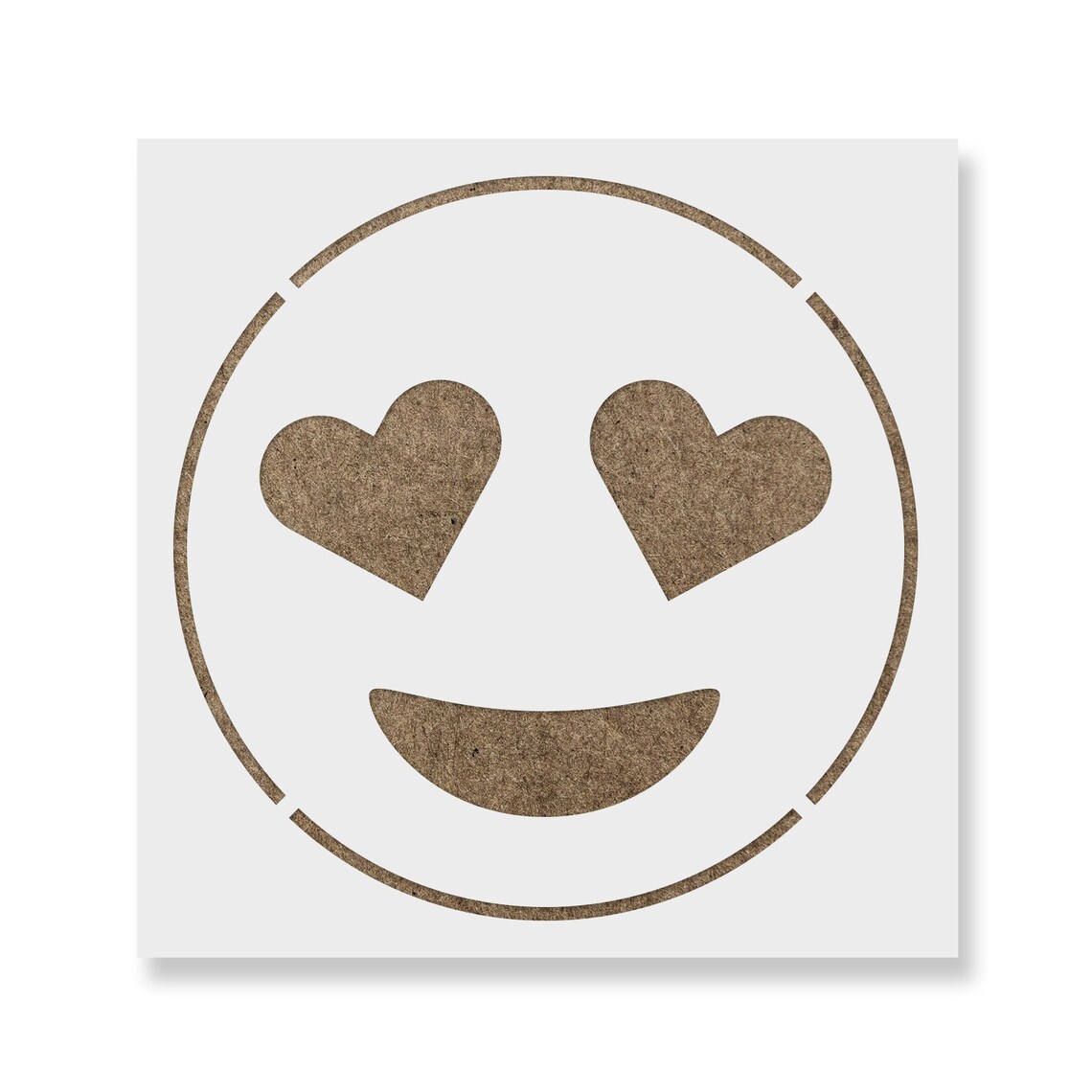 Emoji Heart Eyes Stencil Reusable DIY Craft Stencils of - Etsy