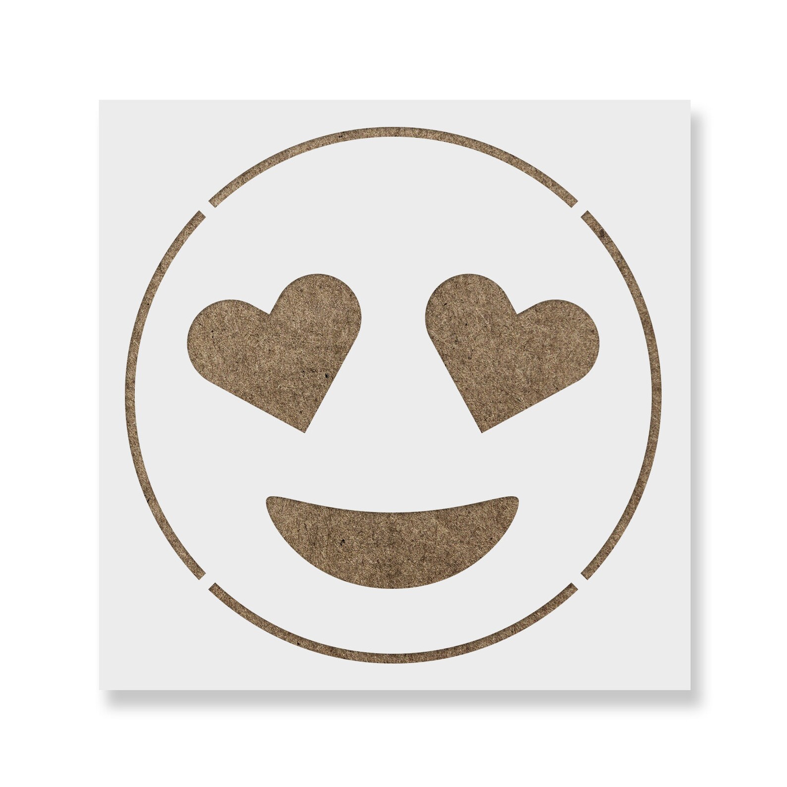 Emoji Heart Eyes Stencil Reusable DIY Craft Stencils of - Etsy