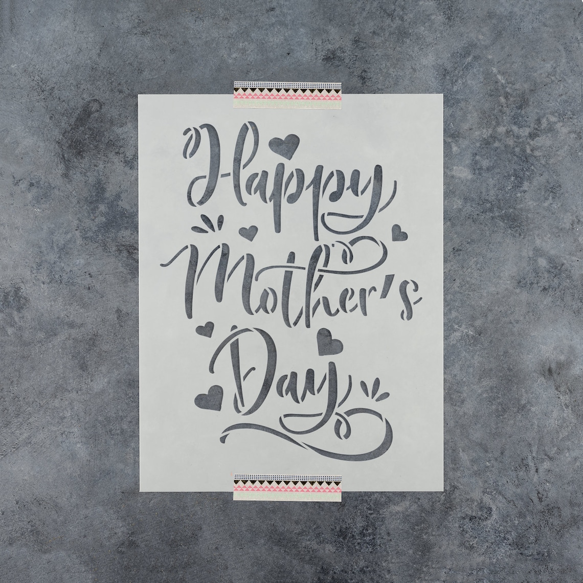 Happy Mothers Day Stencil Reusable Mothers Day Stencils - Etsy
