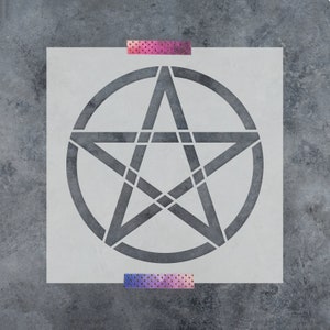 Pentagram Stencil - DIY Pentagram Stencil, Stencil Pentagram, Durable Pentagram Stencils, Pentagram Template, Pentagram Design