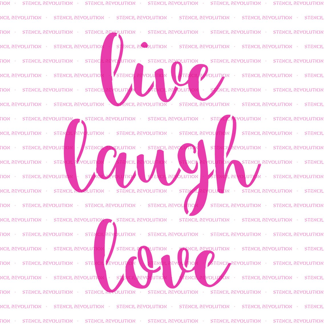 Live Laugh Love Stencil Reusable DIY Craft Stencils of Live - Etsy