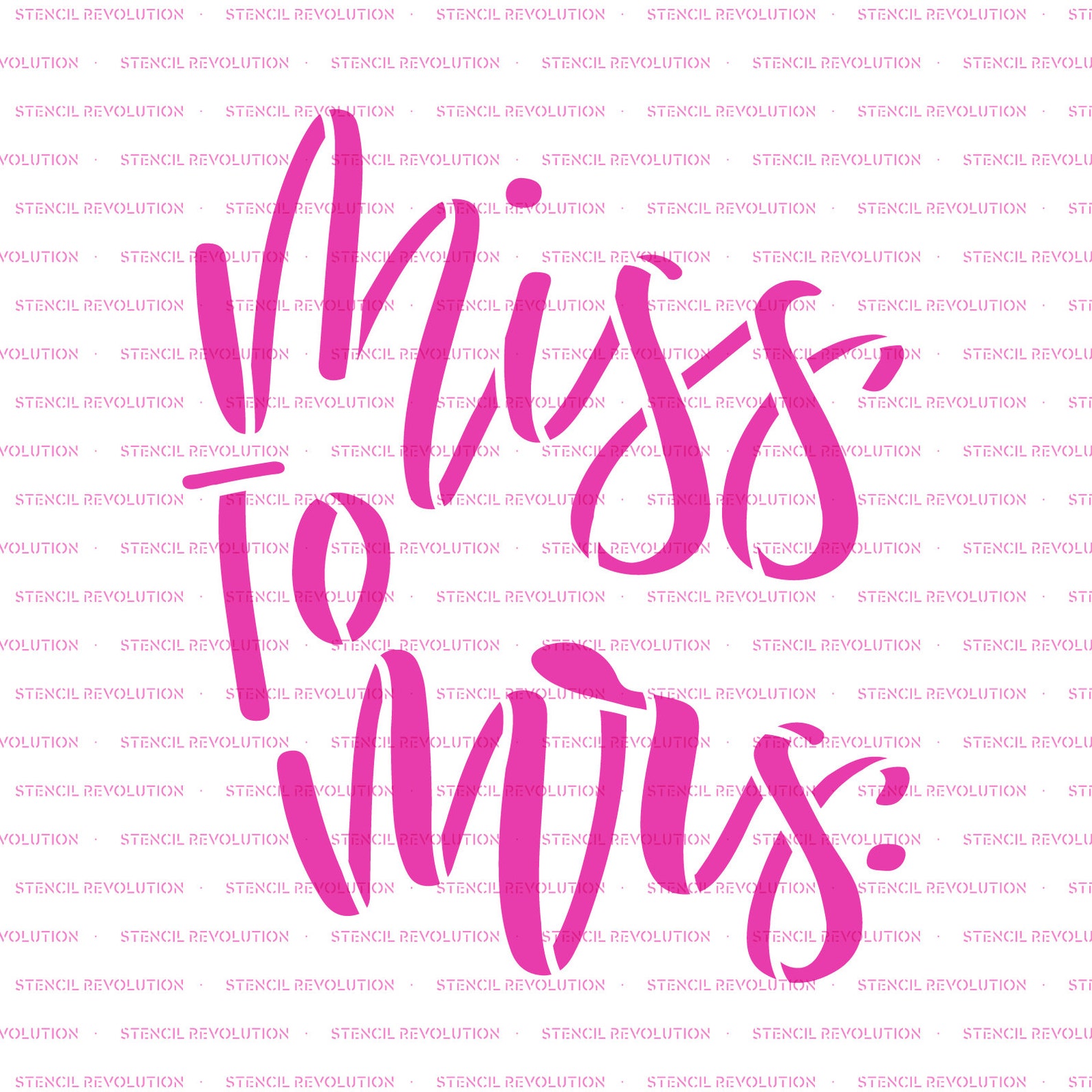 Miss to Mrs Stencil Mrs Stencil, Wedding Stencil, Bride Stencil, Shower ...