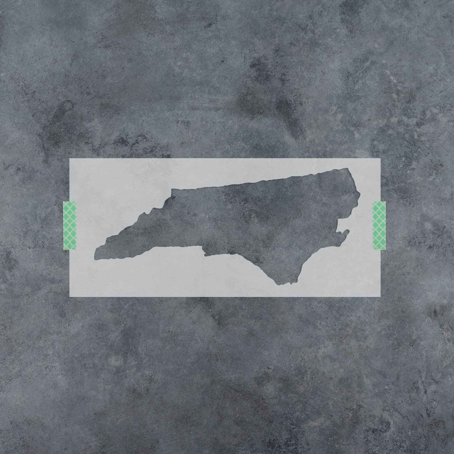 North Carolina State Stencil Hand Drawn Reusable Mylar Stencil Template ...