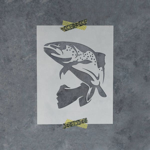 Trout Stencil - Etsy