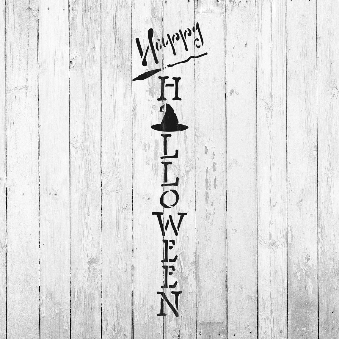 Halloween Porch Sign Stencil Durable & Reusable Mylar Etsy