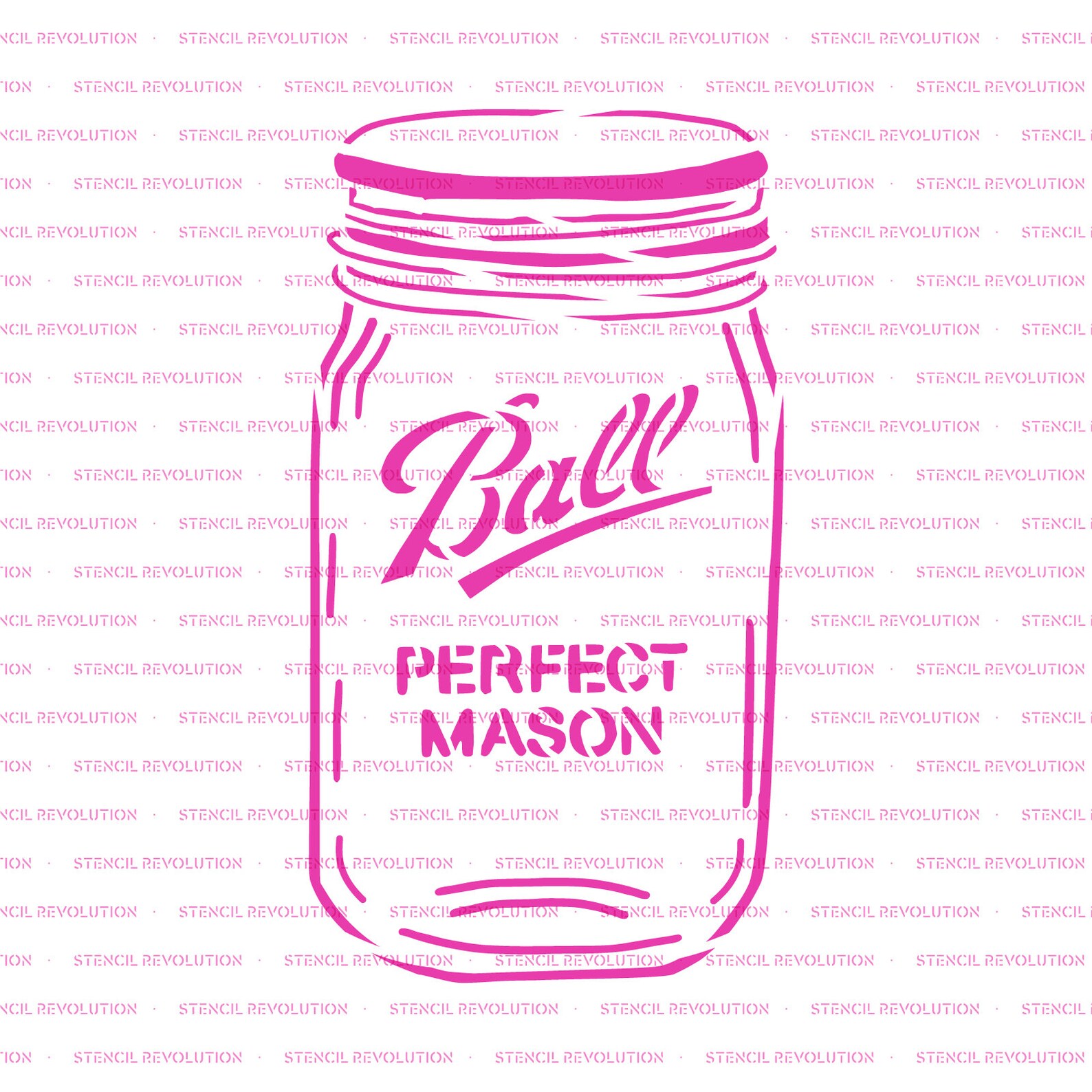 Mason Jar Stencil Mason Jar Stencils Jar Stencil Kitchen - Etsy
