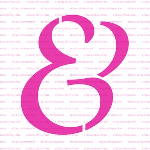 Ampersand Script Stencil - Reusable DIY Craft Stencils of a Script ...