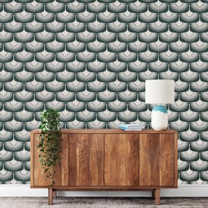 Art Deco Crane Wall Stencil, Wallpaper Alternative, Large Stencils for Walls image 4