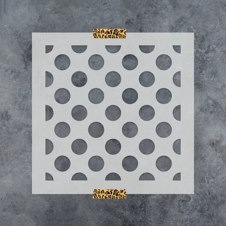 Polka Dots Stencil Reusable DIY Craft Stencils of a Polka Etsy