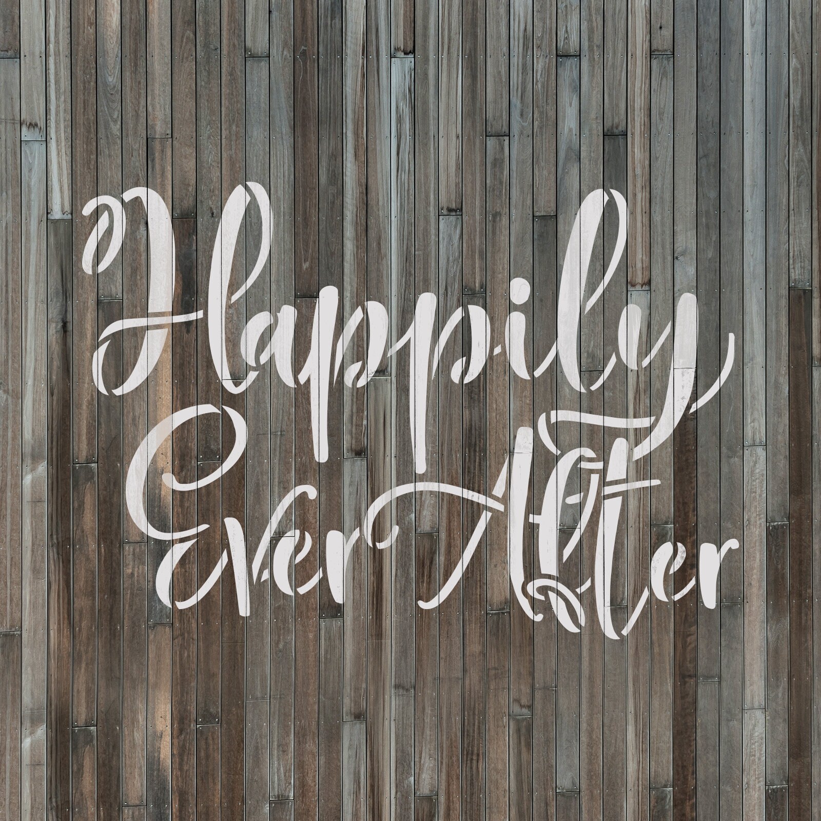 Happily Ever After Stencil Happy Stencil Ever After - Etsy
