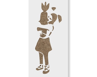 Bomb Hugger Banksy Stencil for Political Activism and Street Art - Reusable and Versatile Graffiti Tool for Walls Windows and More