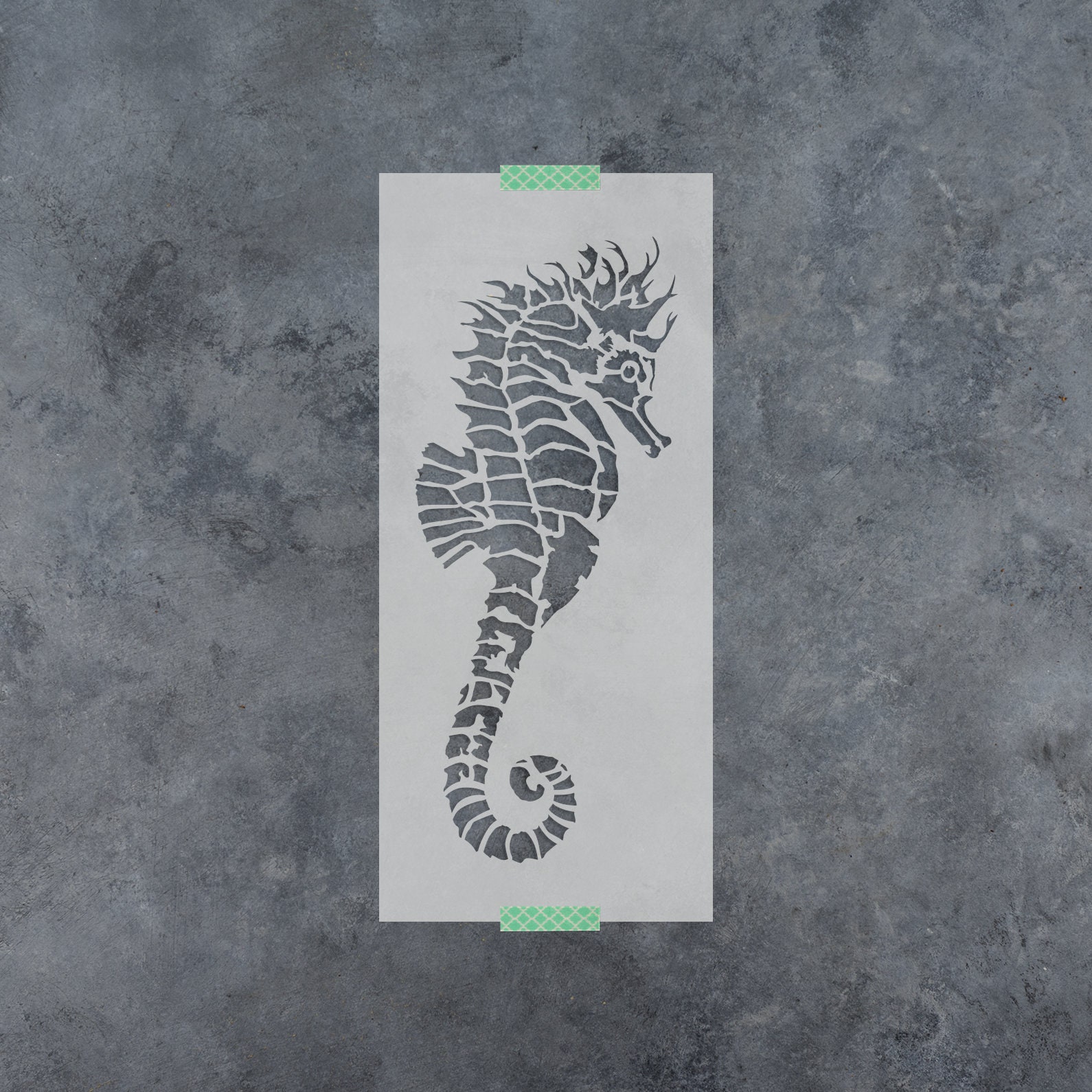 fancy-seahorse-stencil-large-seahorse-stencil-diy-seahorse-stencils-seahorse-sea-stencil-ocean-stencil-sea-life-stencil-etsy