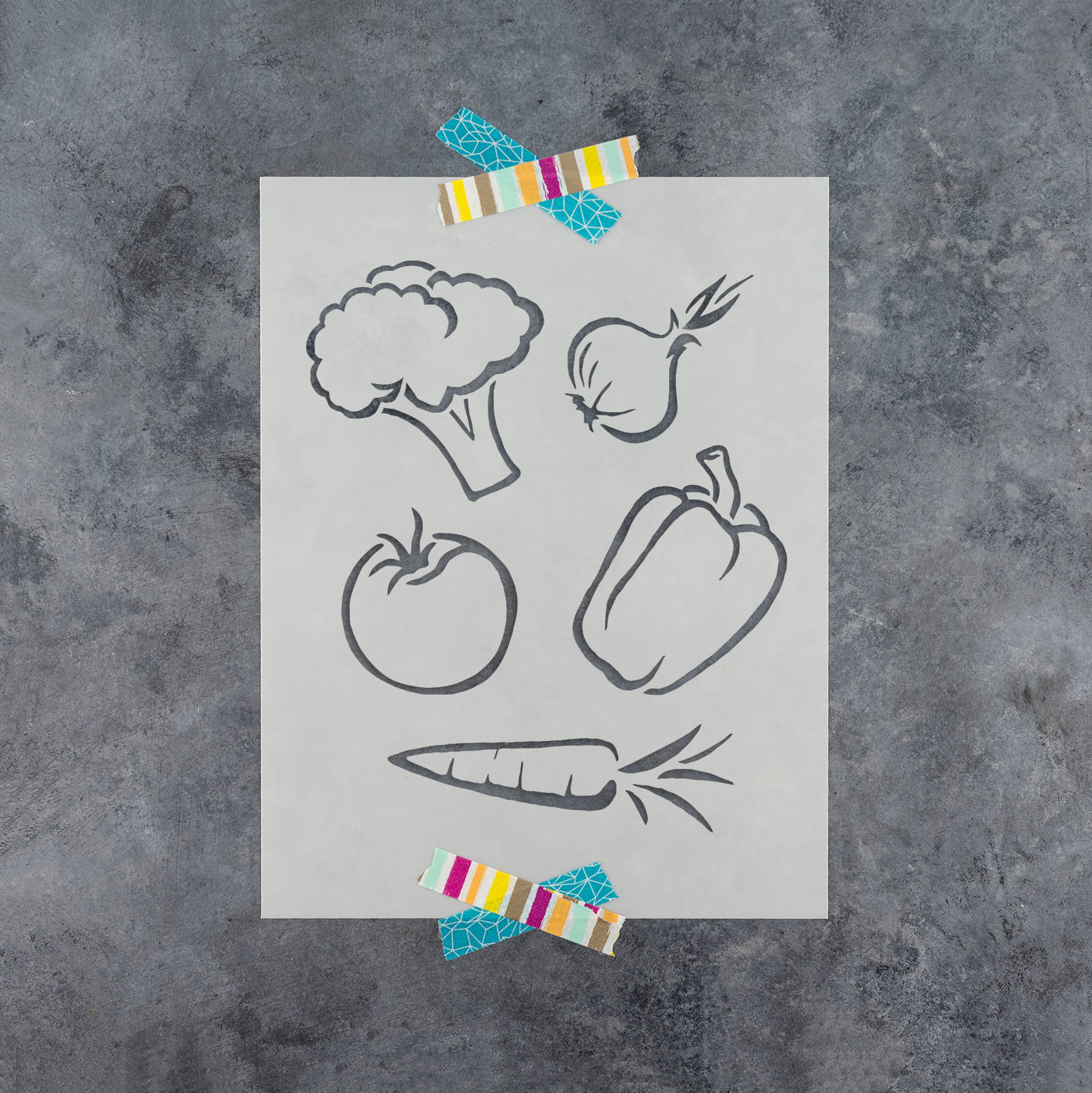 Vegetables Stencil Reusable DIY Craft Stencils of Vegetables - Etsy