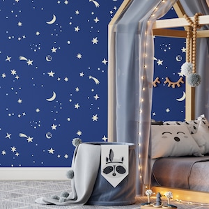 Sky Stars Pattern Wall Stencil - Sky Stencil, Stars Stencil, Pattern Stencil, Wall Stencil, Kids Rooms Stencils, Stencils For Baby, Children