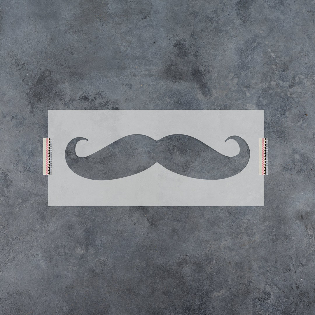 Mustache Stencil - Mustache Stencil, Stencil of Mustache, Mustache ...