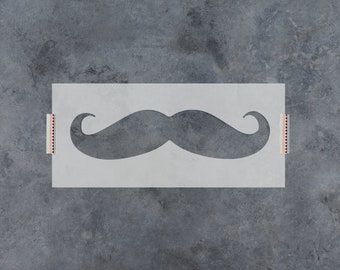 Mustache Stencil - Mustache Stencil, Stencil Of Mustache, Mustache, Mustache Stencils, Beard Stencil, Face Stencil, Mustaches, Mustache Art