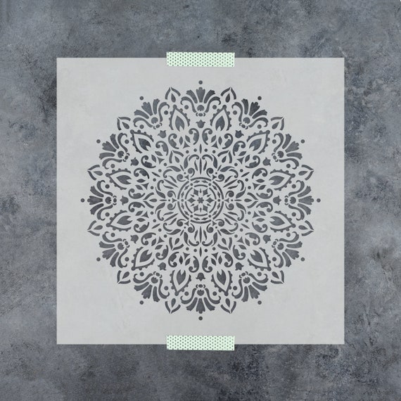 Reusable Stencil for Painting Mandala Designs Harmony Mandala Stencil Template