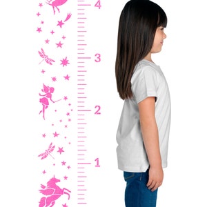 Fairy Unicorn Growth Chart Stencil - Stencil For Baby, Stencils Baby Rooms, Wall Stencils Kids, Stencil Baby Room, Stencils For Baby