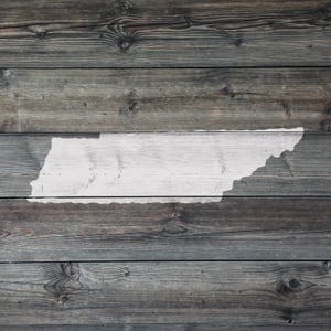 Tennessee State Stencil - Hand Drawn Reusable Mylar Stencil Template